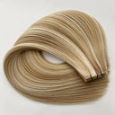 #P18/22 SANDY BLONDE | MACHINE WEFT DOUBLE DRAWN REMY EXTENSIONS