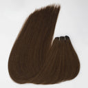 #4 HAZELNUT | Machine Weft Double Drawn Remy Extensions