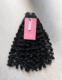 4a/3c deep curly weft in 16”