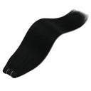#1 JET BLACK | Machine Weft Double Drawn Remy Extensions