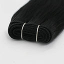 #1 JET BLACK | Machine Weft Double Drawn Remy Extensions
