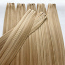 #P18/22 SANDY BLONDE | MACHINE WEFT DOUBLE DRAWN REMY EXTENSIONS